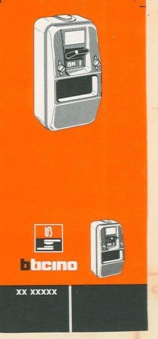 Nhãn hiệu BTICINO UN PEZZO, hình BTICINO UN PEZZO B TICINO của BTICINO S.P.A, số đơn 4-1992-06396