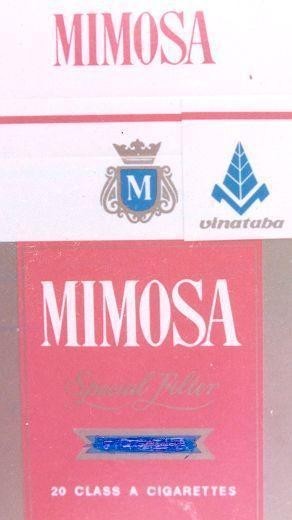 Nhãn hiệu M MIMOSA V VINATABA Special Filter vinataba 20 CLASS A CIGARETTES  của Công ty TNHH một thành viên thuốc lá Sài Gòn, số đơn 4-1992-07647