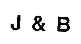 Nhãn hiệu J & B  của DIAGEO BRANDS B.V, số đơn 4-1992-09561