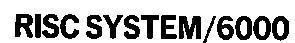 RISC SYSTEM/ 6000 RISC SYSTEM 6000