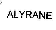 Nhãn hiệu ALYRANE ALYRANE của BAXTER INTERNATIONAL INC., số đơn 4-1995-25433