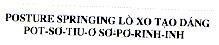 POSTURE SPRINGING Lò XO Tạo Dáng POT-Sơ-TIU-Ơ SƠ-PƠ-RINH-INH 