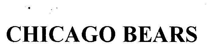 Trademark CHICAGO BEARS  of NFL PROPERTIES LLC, application No 4-1998-37880