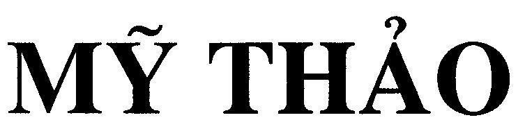 Nhãn hiệu Mỹ THảO MY THAO của Công ty TNHH Sản xuất Thương mại Hóa mỹ phẩm Mỹ Hảo, số đơn 4-1998-38079