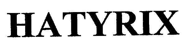 Trademark HATYRIX HATYRIX of GLAXOSMITHKLINE BIOLOGICALS S.A., application No 4-1998-40071