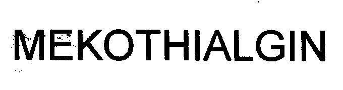 Nhãn hiệu MEKOTHIALGIN MEKOTHIALGIN của Công ty cổ phần Hóa - Dược phẩm MEKOPHAR, số đơn 4-1999-41577