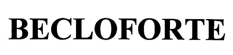 Nhãn hiệu BECLOFORTE BECLOFORTE của GLAXO GROUP LIMITED, số đơn 4-1999-41700