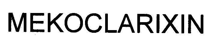 Nhãn hiệu MEKOCLARIXIN MEKOCLARIXIN của Công ty cổ phần Hoá - Dược phẩm MEKOPHAR, số đơn 4-1999-43196