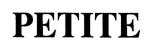 PHILIP MORRIS BRANDS SARL的PETITE PETITE品牌, 申请号 4-1999-43825