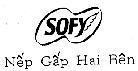 Nhãn hiệu SOFY Nếp Gấp Hai Bên, hình SOFY NEP GAP HAI BEN của UNI-CHARM CORPORATION, số đơn 4-2001-00401