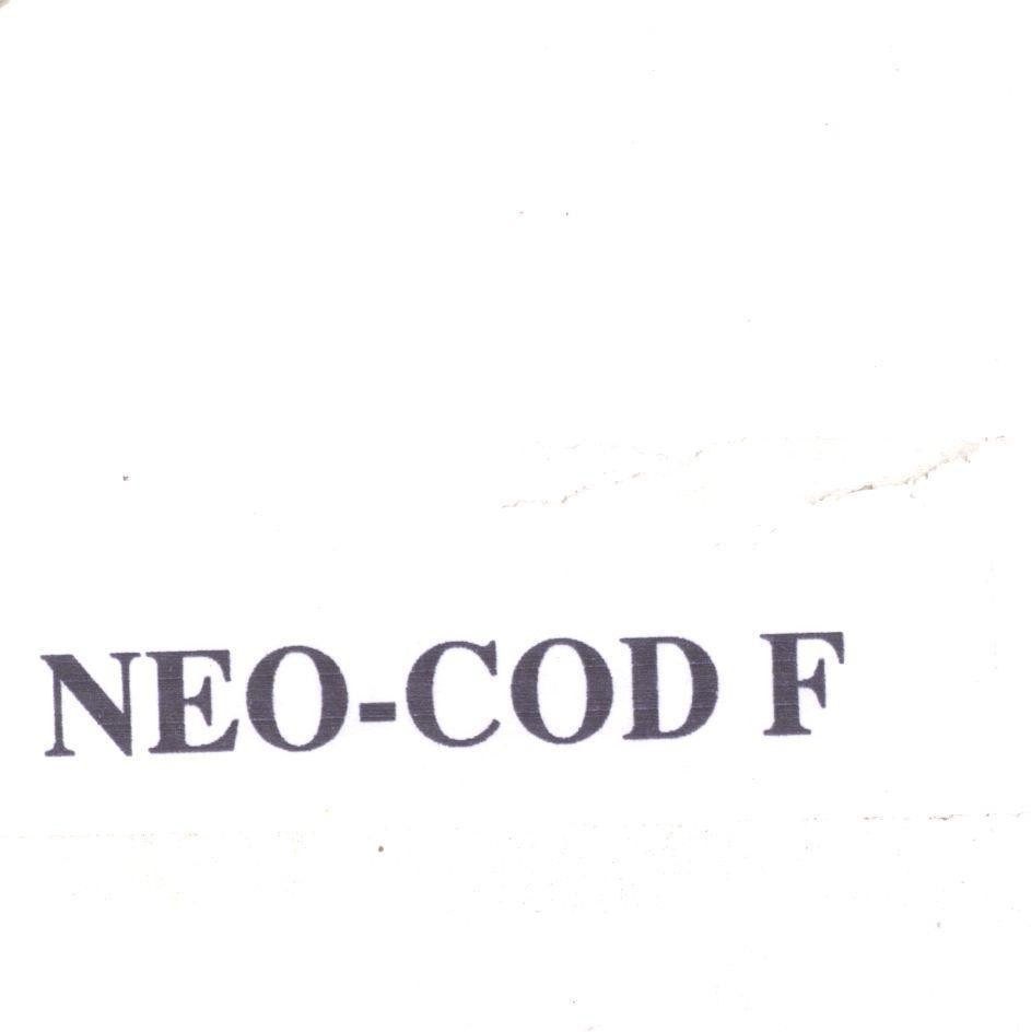 Trademark NEO-COD F  of Công ty cổ phần dược phẩm TV.PHARM, application No 4-2001-03261