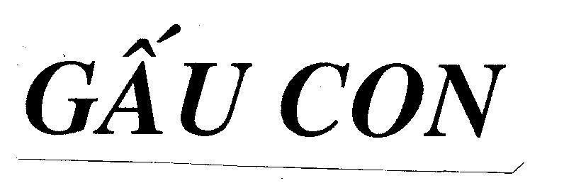 Trademark Gấu con  of Công ty TNHH sản xuất Văn phòng Phẩm -Thương mại Hán Sơn, application No 4-2001-03489
