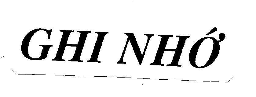 Trademark Ghi nhớ  of Công ty TNHH sản xuất Văn phòng Phẩm Thương mại Hán Sơn, application No 4-2001-03493