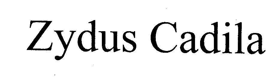 Nhãn hiệu Zydus Cadila  của ZYDUS LIFESCIENCES LIMITED, số đơn 4-2001-03679
