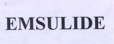 Nhãn hiệu EMSULIDE  của Emcure Pharmaceuticals Limited, số đơn 4-2001-04789