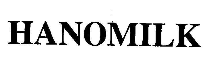 Trademark HANOMILK HANOMILK of Công ty cổ phần sữa Việt Nam (VINAMILK), application No 4-2002-01346