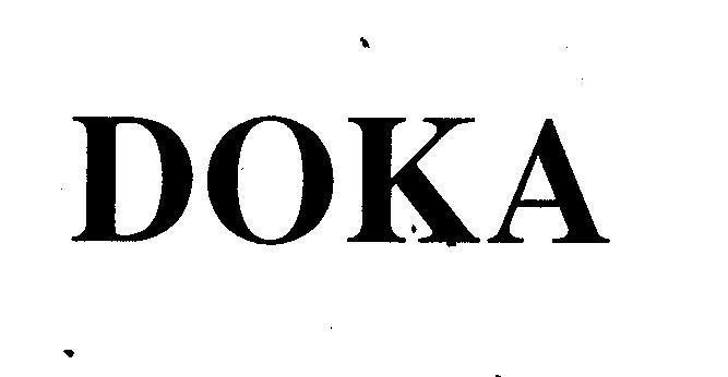 Nhãn hiệu DOKA  của Công ty TNHH sản xuất thương mại hoá mỹ phẩm Mỹ Hảo, số đơn 4-2002-02874