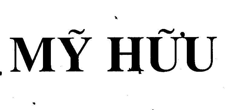 Nhãn hiệu Mỹ Hữu  của Công ty TNHH sản xuất thương mại hoá mỹ phẩm Mỹ Hảo, số đơn 4-2002-02876