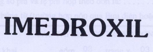 Công ty cổ phần dược phẩm IMEXPHARM的IMEDROXIL 品牌, 申请号 4-2002-03304