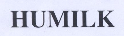 Trademark HUMILK HUMILK of Công ty cổ phần sữa Việt Nam (Vinamilk), application No 4-2002-06136