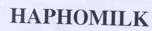 Trademark HAPHOMILK HAPHOMILK of Công ty cổ phần sữa Việt Nam (Vinamilk), application No 4-2002-06137