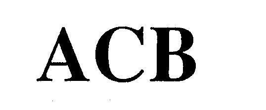 Nhãn hiệu ACB ACB của Công ty TNHH Sản xuất Thương mại hoá Mỹ phẩm Mỹ Hảo, số đơn 4-2002-06508