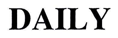 Nhãn hiệu DAILY  của Công ty TNHH sản xuất thương mại hoá mỹ phẩm Mỹ Hảo, số đơn 4-2003-00587