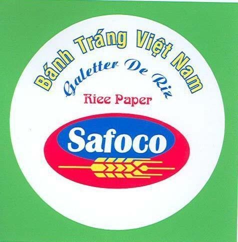 Nhãn hiệu SAFOCO BáNH TRáNG VIệT NAM GALETTES DE RIZ RICE PAPER  của Công ty cổ phần lương thực thực phẩm Safoco, số đơn 4-2003-00718