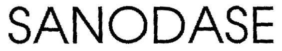 Trademark SANODASE SANODASE of SANOFI, application No 4-2003-10205