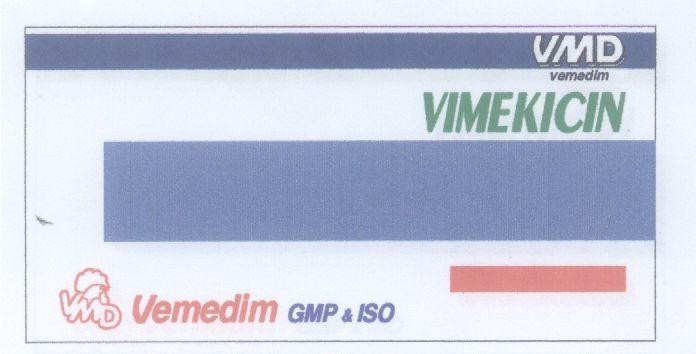Trademark VMD VEMEDIM VIMEKICIN VMD GPM & ISO  of Công ty cổ phần sản xuất kinh doanh vật tư và thuốc thú y (VEMEDIM), application No 4-2003-10628