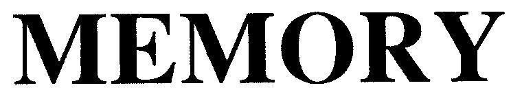 Trademark MEMORY  of Mitkammakon (Bangkok) Ltd., Part., application No 4-2004-03838