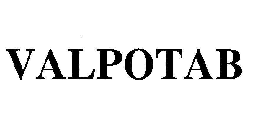 Nhãn hiệu VALPOTAB VALPOTAB của Công ty cổ phần dược Danapha, số đơn 4-2004-04231