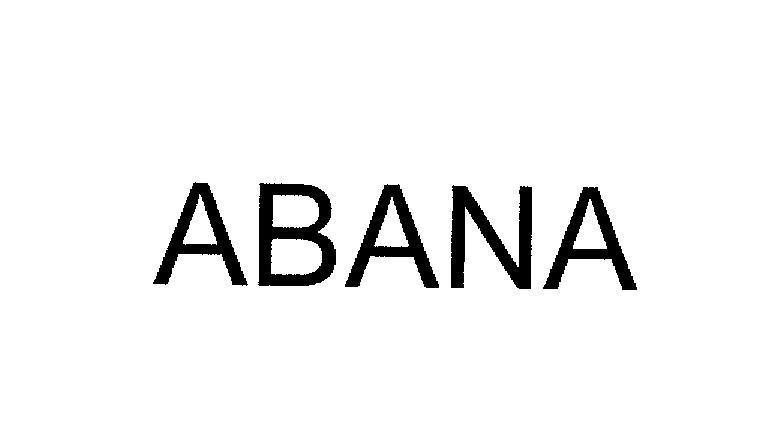Nhãn hiệu ABANA  của Himalaya Global Holdings Ltd., số đơn 4-2004-07880