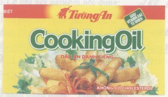Nhãn hiệu Tường An COOKINGOIL  của Công ty cổ phần dầu thực vật Tường An, số đơn 4-2004-13255
