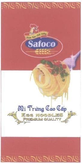 Nhãn hiệu SAFOCO Mì trứng cao cấp EGG NOODLES  của Công ty cổ phần lương thực thực phẩm Safoco, số đơn 4-2004-14455