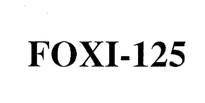 CUREWEL INTERNATIONAL CO., LTD的FOXI - 125 FOXI 125品牌, 申请号 4-2004-14490