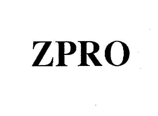 Nhãn hiệu ZPRO ZPRO của CUREWEL INTERNATIONAL CO., LTD, số đơn 4-2004-14500