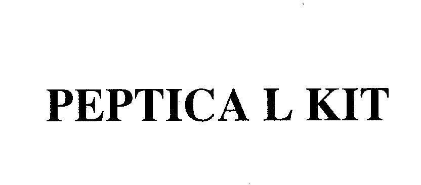 Trademark PEPTICA L KIT PEPTICA L KIT of Plethico Pharmaceuticals Limited, application No 4-2005-00323
