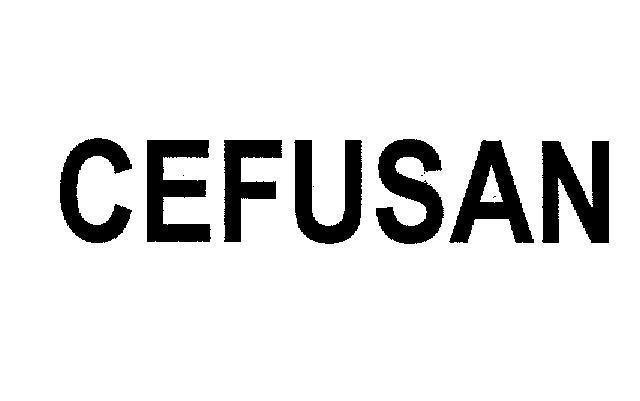 Nhãn hiệu CEFUSAN  của SRS PHARMACEUTICALS PVT. LTD., số đơn 4-2005-06285