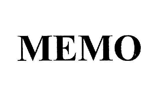 Trademark MEMO  of Mitkammakon (Bangkok) Ltd., Part., application No 4-2005-06489