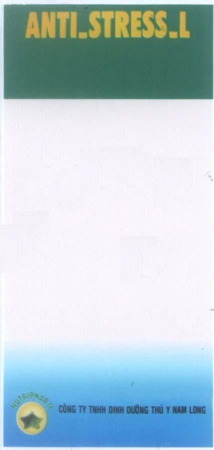 Công ty TNHH thương mại và sản xuất dinh dưỡng thú y Nam Long的ANTI STRESS L NUTRIPHARM NAM LONG 品牌, 申请号 4-2005-10666