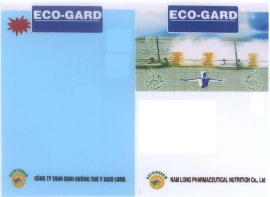 Công ty TNHH thương mại và sản xuất dinh dưỡng thú y Nam Long的ECO-GARD NUTRIPHARM NAM LONG 品牌, 申请号 4-2005-10677
