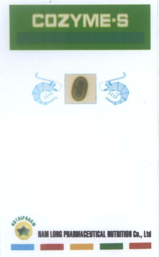 Công ty TNHH thương mại và sản xuất dinh dưỡng thú y Nam Long的COZYME-S NUTRIPHARM NAM LONG 品牌, 申请号 4-2005-10696