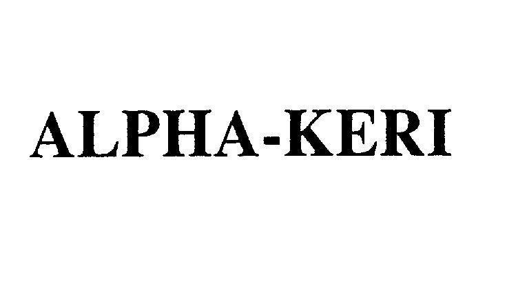 Nhãn hiệu ALPHA-KERI  của TAISHO PHARMACEUTICAL CO., LTD, số đơn 4-2005-12438