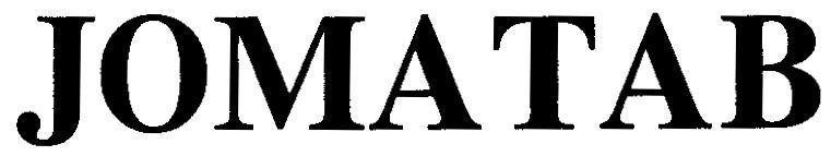 Nhãn hiệu JOMATAB  của Công ty trách nhiệm hữu hạn dược phẩm Tú Uyên, số đơn 4-2005-17468