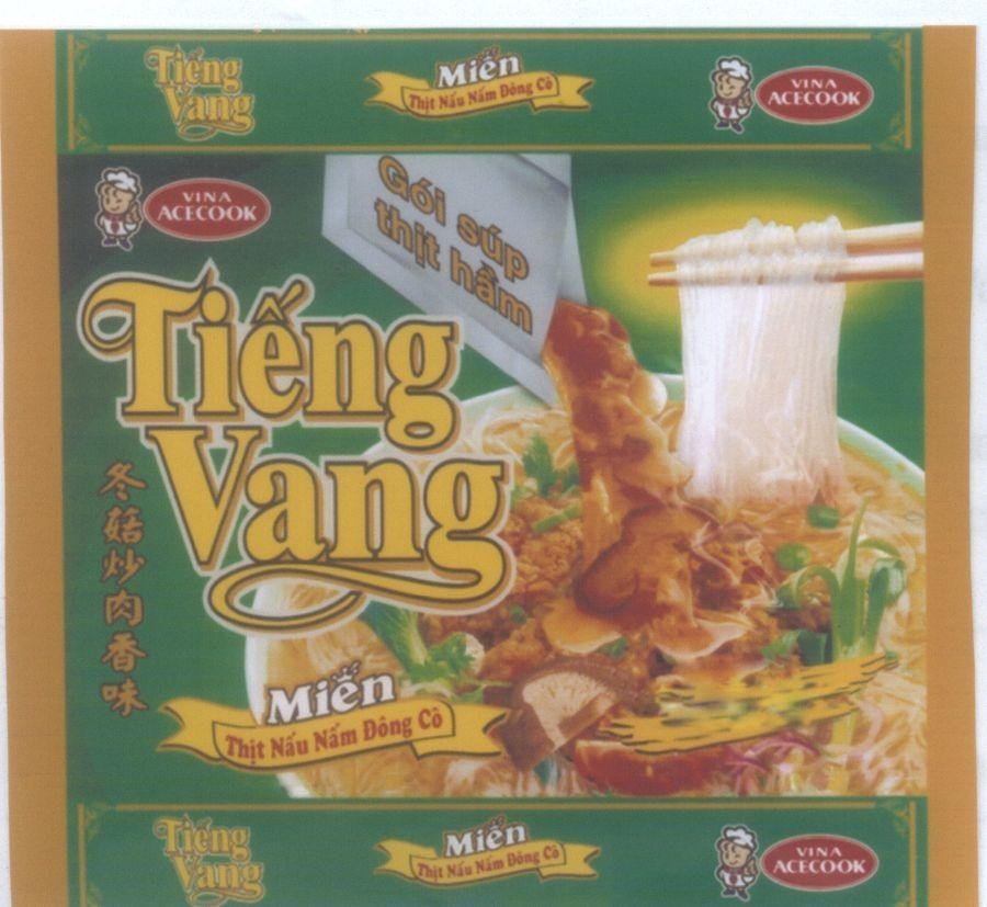Nhãn hiệu VINA ACECOOK Tiếng Vang Gói súp thịt hầm Miến Thịt Nấu Nấm Đông Cô [dong gu sha rou xiang wei:vit đông cô thịt hầm], hình VINA ACECOOK TIENG VANG GOI SUP THIT HAM MIEN THIT NAU MAM DONG CO DONG GU SHA ROU DONG CO THIT HAM MIEN NAU NAM XIANG WEI.. của Công ty cổ phần Acecook Việt Nam, số đơn 4-2006-04902