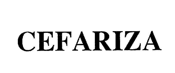 Nhãn hiệu CEFARIZA  của Công ty cổ phần dược phẩm Duy Tân, số đơn 4-2006-05250