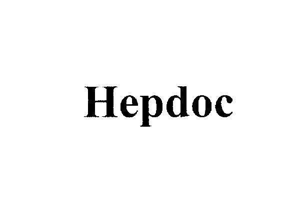 Nhãn hiệu HEPDOC  của SRS PHARMACEUTICALS PVT. LTD., số đơn 4-2006-06756