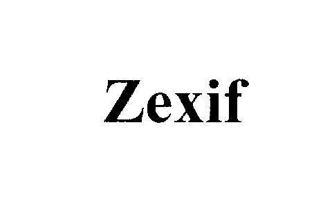 Nhãn hiệu Zexif  của SRS PHARMACEUTICALS PVT. LTD., số đơn 4-2006-07092