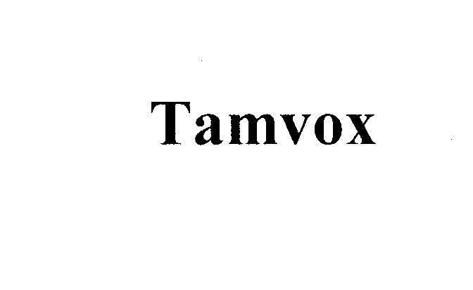 Nhãn hiệu TAMVOX  của SRS PHARMACEUTICALS PVT. LTD., số đơn 4-2006-07476